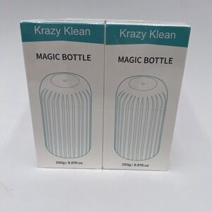 2 Pack Krazy Klean Magic Bottle Toilet Bowl Cleaner New Sealed